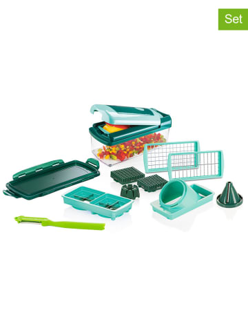 Genius 13-częściowy zestaw "Nicer Dicer Fusion Smart" w kolorze zielonym