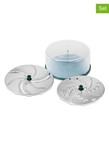 Genius 4-delige set: schijven "Nicer Dicer Pegasus" groen/zilverkleurig