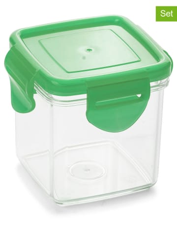 Genius 2er-Set: Auffangbehälter "Nicer Dicer Quick" in Grün