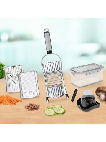 Nicer Dicer 12-częściowy zestaw "Nicer Dicer Speed" w kolorze szaro-czarnym