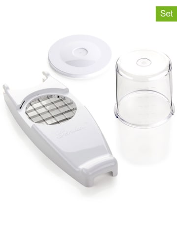 Genius 3-częściowy zestaw "Nicer Dicer" w kolorze białym
