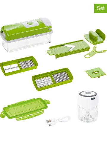 Genius 7-częściowy zestaw "Nicer Dicer smart" w kolorze zielonym