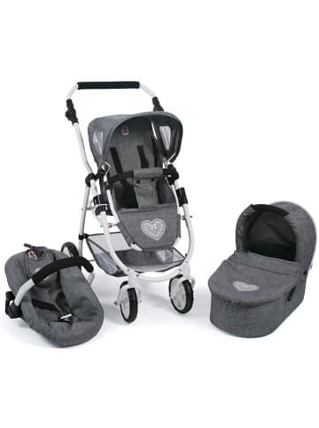 Bayer CHIC 2000 Wózek "Emotion All in" w kolorze szarym dla lalek - 3+