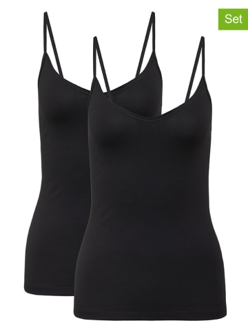 Calida Podkoszulki (2 szt.) w kolorze czarnym