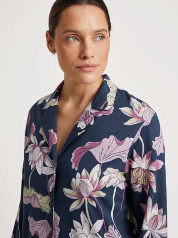 Calida Pyjamashirt donkerblauw/paars