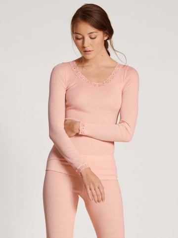 Calida Wollen longsleeve koraalrood