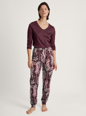 Calida Koszulka piżamowa w kolorze bordowym