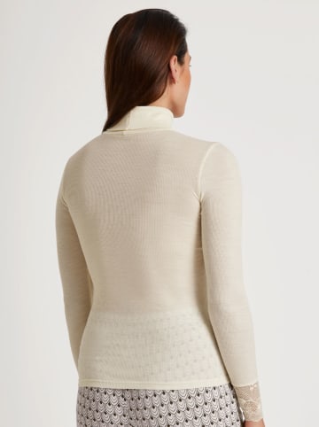 Calida Woll-Longsleeve in Creme