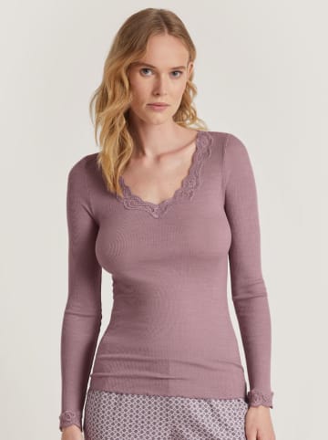 Calida Woll-Longsleeve in Altrosa