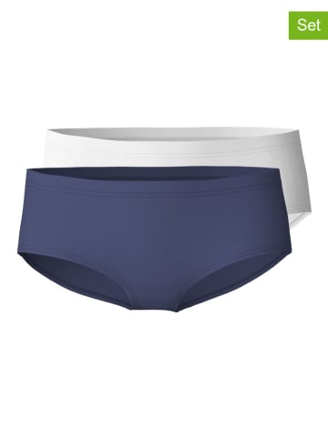 Calida 2er-Set: Pantys in Dunkelblau/ Weiß
