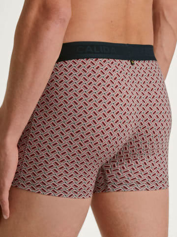 Calida Boxershorts in Beige/ Rot
