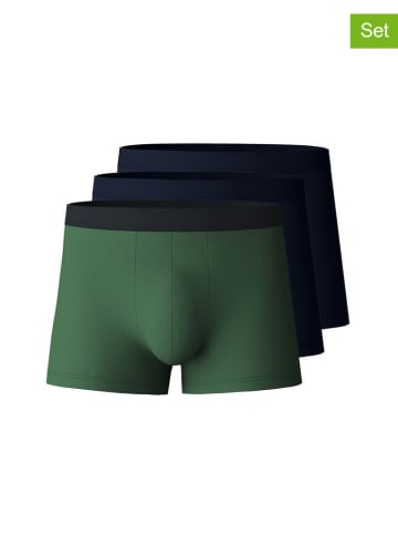 Calida 3-delige set: boxershorts groen/donkerblauw