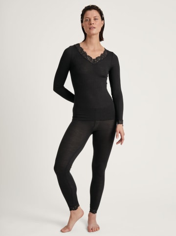 Calida Woll-Leggings in Schwarz