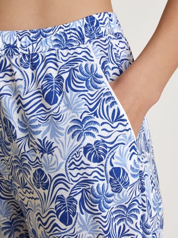 Calida Pyjama-Hose in Blau/ Weiß