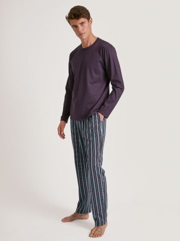 Calida Pyjamabroek donkerblauw/paars/lichtblauw