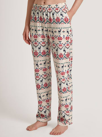 Calida Pyjamabroek beige/rood