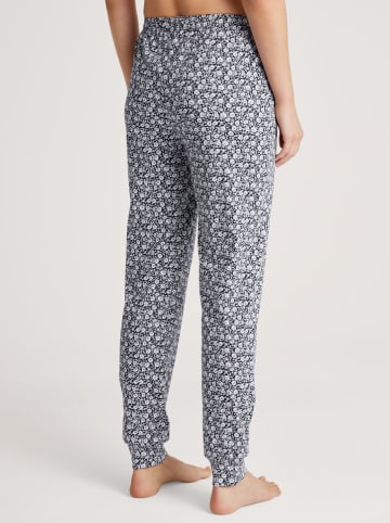 Calida Spodnie piżamowe w kolorze granatowo-białym