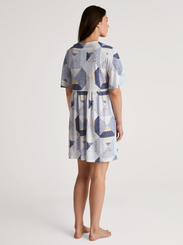 Calida Koszula nocna w kolorze szaro-granatowym