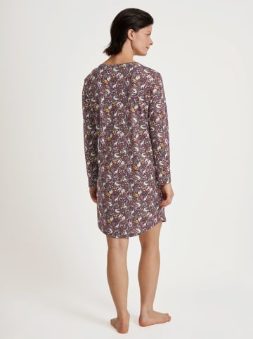 Calida Nachthemd in Bordeaux/ Grün