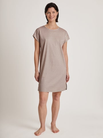 Calida Koszula nocna w kolorze szaro-jasnoróżowym