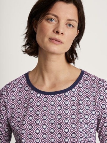 Calida Pyjama in Lila/ Dunkelblau