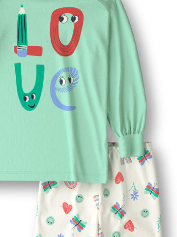 Calida Pyjama groen/crème