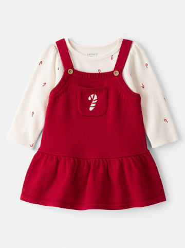 carter's 2-delige outfit crème/rood