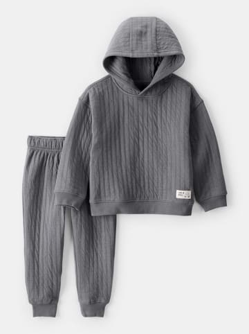 carter's 2-delige outfit antraciet