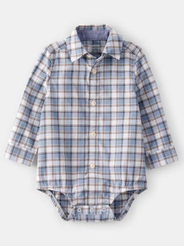 OshKosh Blouseromper lichtblauw/wit