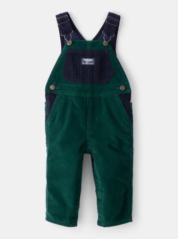 OshKosh Latzhose in Grün/ Dunkelblau