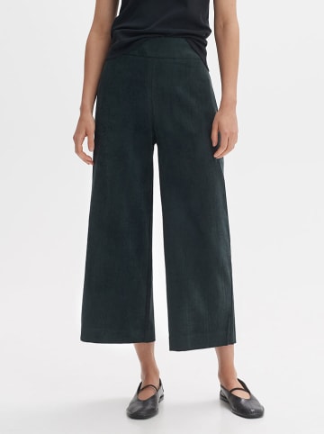 OPUS Kuloty sztruksowe w kolorze zielonym