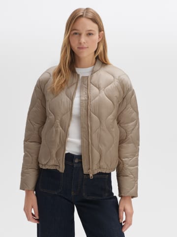 OPUS Kurtka pikowana w kolorze szarobrązowym