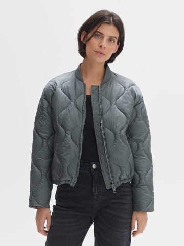 OPUS Kurtka pikowana w kolorze ciemnozielonym