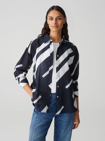 OPUS Blouse donkerblauw