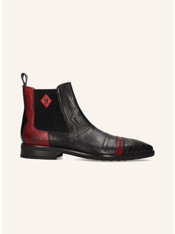 MELVIN & HAMILTON Leder-Chelsea-Boots "Elvis 12" in Schwarz/ Rot