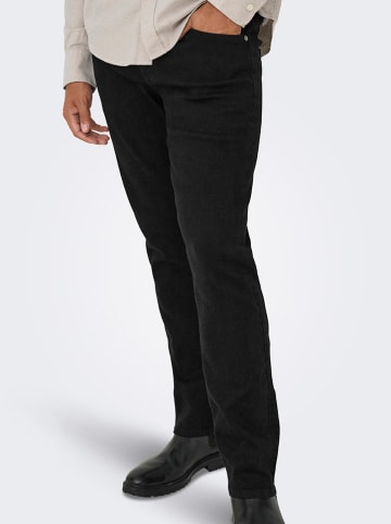 ONLY & SONS Spijkerbroek "Sweft" - slim fit - zwart