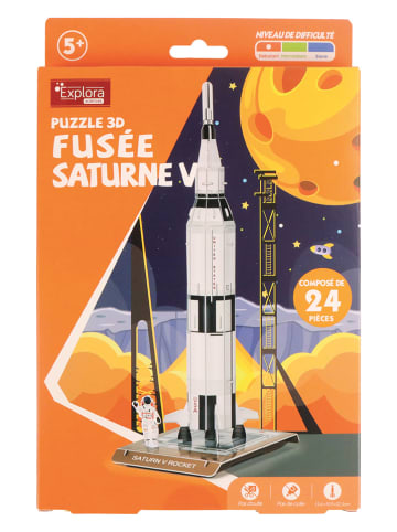 MGM 24-częściowe puzzle 3D "Rocket Saturn V" - 5+