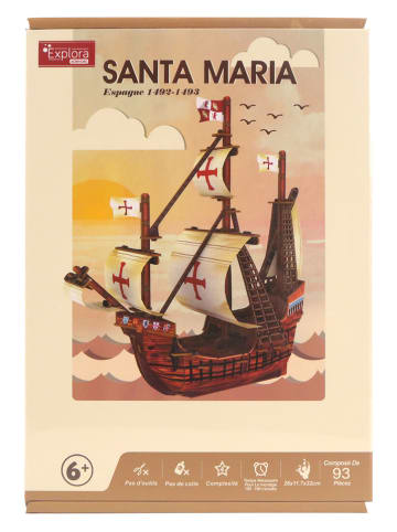 MGM 93-częściowe puzzle 3D "Bateau Santa Maria" - 6+