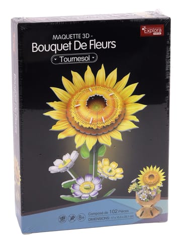 MGM 102tlg. 3D-Puzzle "Blumen-Bouquet - Sonnenblumen" - ab 8 Jahren