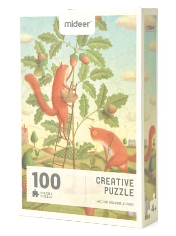 Andreu Toys 100-delige puzzel "Acorn Squirrels" - vanaf 4 jaar