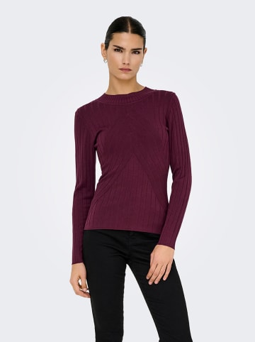 JDY Pullover in Bordeaux