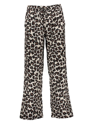 JDY Spodnie w kolorze brązowo-beżowym