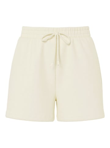 Pieces Szorty dresowe "Chilli" w kolorze kremowym