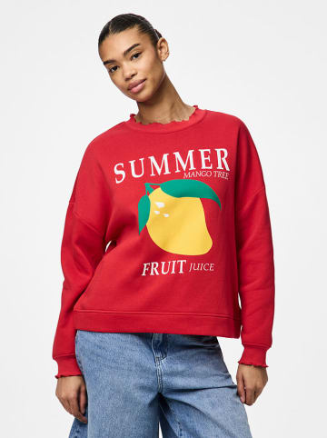 Pieces Sweatshirt "Maliah" in Rot