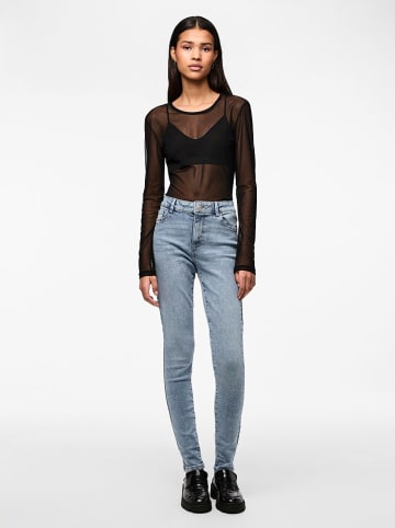 Pieces Dżinsy "Dana" - Skinny fit - w kolorze błękitnym