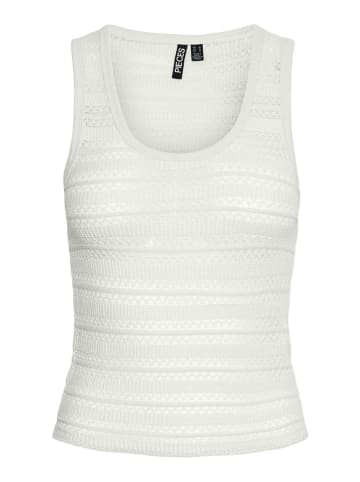 Pieces Top "Agda" in Weiß