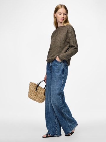 Pieces Kardigan "Pcsilly" w kolorze brązowym