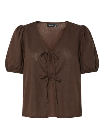 Pieces Top "Frieda" in Braun