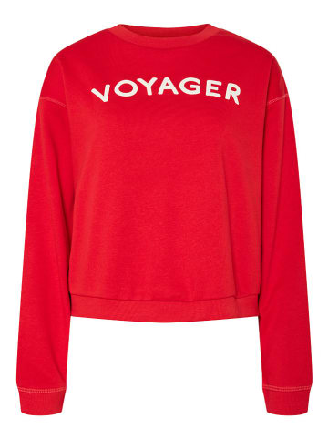 Pieces Sweatshirt "Foya" in Rot