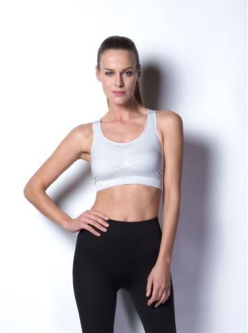 Iron-ic Biustonosz sportowy "IRON-IC 2.0" w kolorze białym